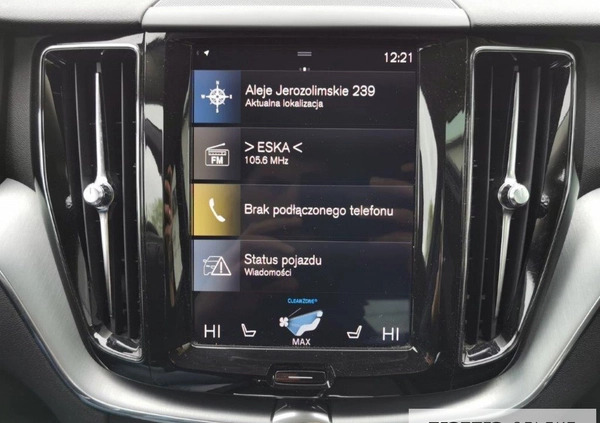 Volvo XC 60 cena 136900 przebieg: 66427, rok produkcji 2018 z Miłakowo małe 379